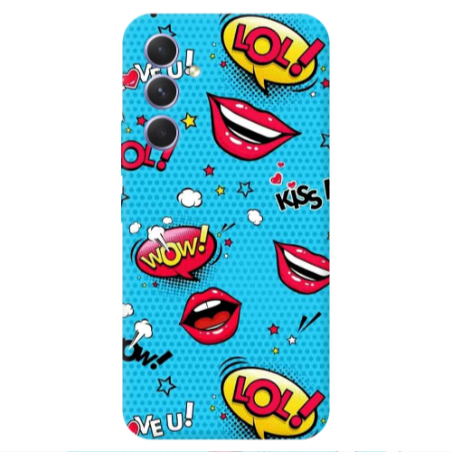 Samsung A56 Sticker Lol desing Transparent Silicone TPU Θήκη