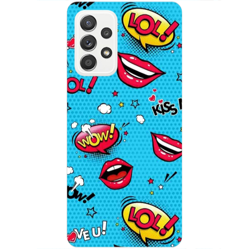 Samsung A52 Sticker Lol desing Transparent Silicone TPU Θήκη