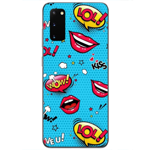 Samsung S20 Sticker Lol desing Transparent Silicone TPU Θήκη
