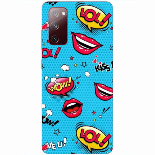 Samsung S20 FE Sticker Lol desing Transparent Silicone TPU Θήκη