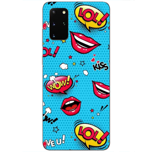 Samsung S20 Plus Sticker Lol desing Transparent Silicone TPU Θήκη