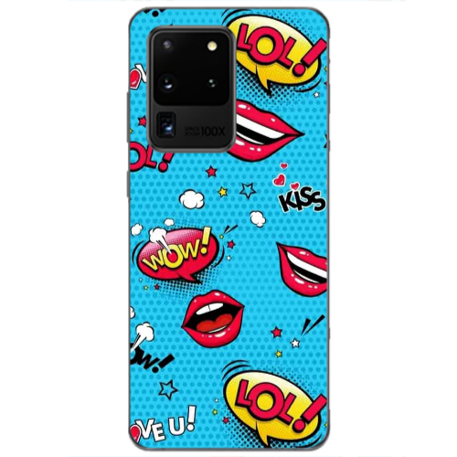Samsung S20 Ultra Sticker Lol desing Transparent Silicone TPU Θήκη