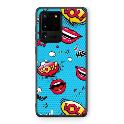 Samsung S20 Ultra Sticker Lol desing Black Glossy Θήκη