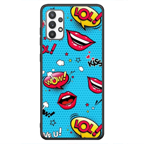 Samsung A13 4G Sticker Lol desing Black Glossy Θήκη