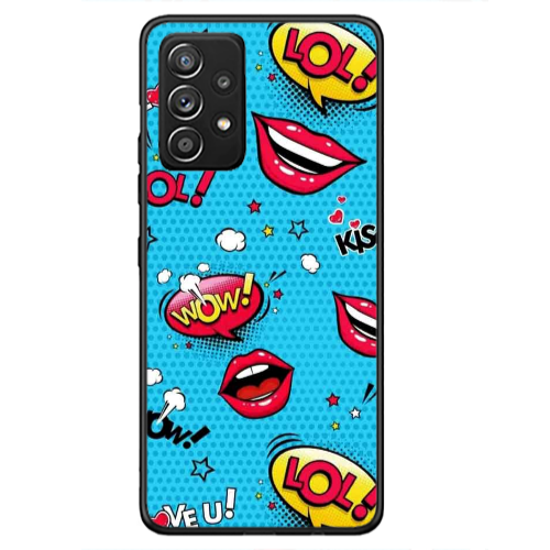 Samsung A53 Sticker Lol desing Black Glossy Θήκη