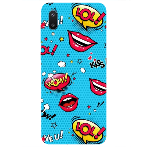 Samsung A02 Sticker Lol desing Transparent Silicone TPU Θήκη