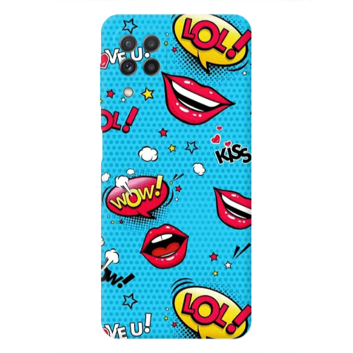Samsung A22 4G Sticker Lol desing Transparent Silicone TPU Θήκη