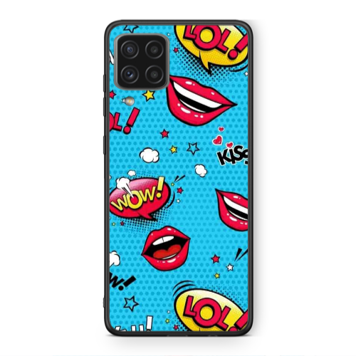 Samsung A22 4G Sticker Lol desing Black Glossy Θήκη