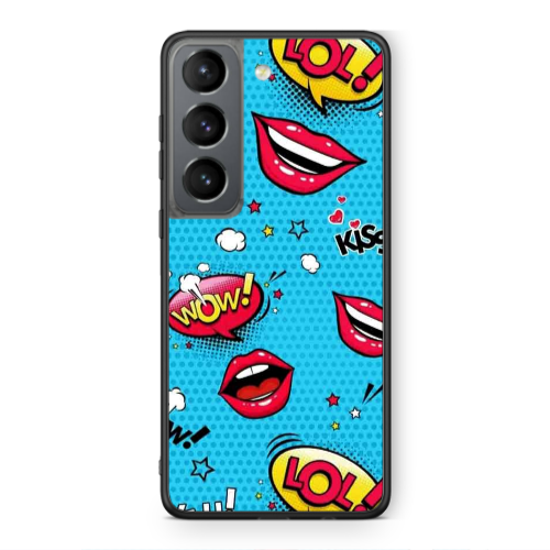 Samsung S21 PLUS Sticker Lol desing Black Glossy Θήκη