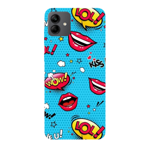 Samsung A04 Sticker Lol desing Transparent Silicone TPU Θήκη