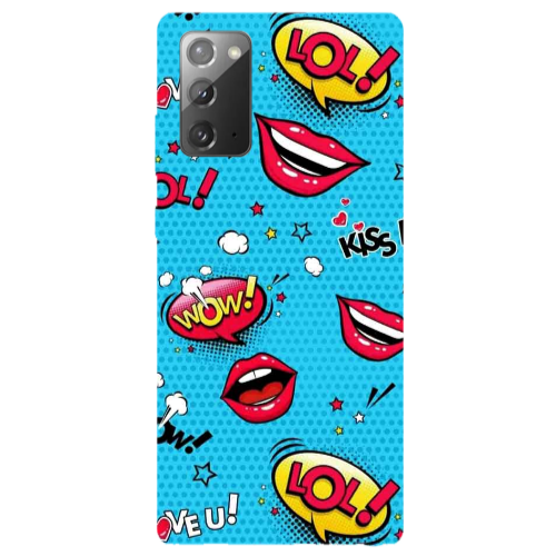 Samsung Note 20 Sticker Lol desing Transparent Silicone TPU Θήκη