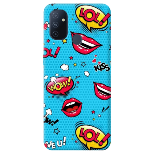 Oneplus Nord 100 Sticker Lol desing Transparent Silicone TPU Θήκη