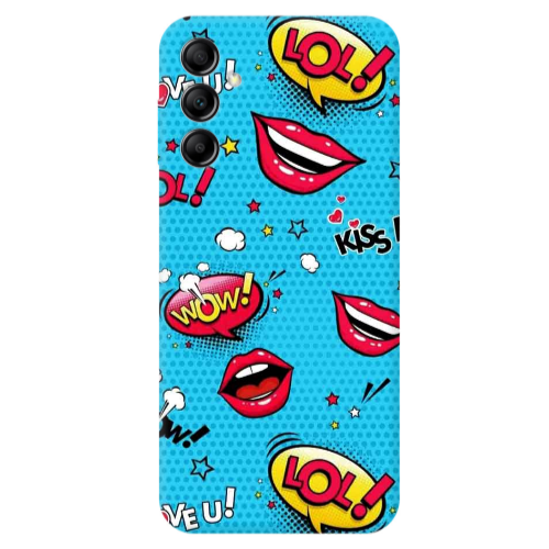 Samsung A24 Sticker Lol desing Transparent Silicone TPU Θήκη
