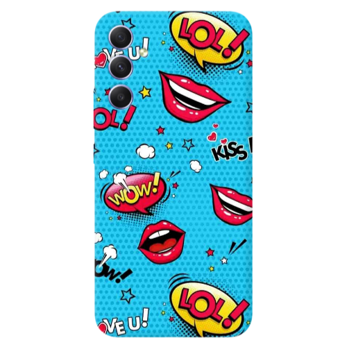 Samsung A34 Sticker Lol desing Transparent Silicone TPU Θήκη
