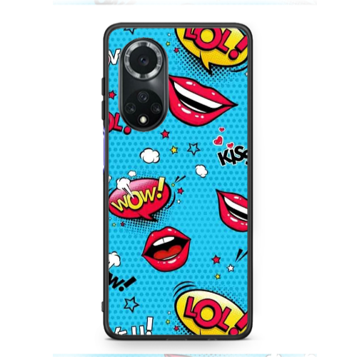 Huawei Nova 9 Sticker Lol desing Black Glossy Θήκη