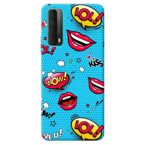 Huawei P Smart 2021 Sticker Lol desing Transparent Silicone TPU Θήκη