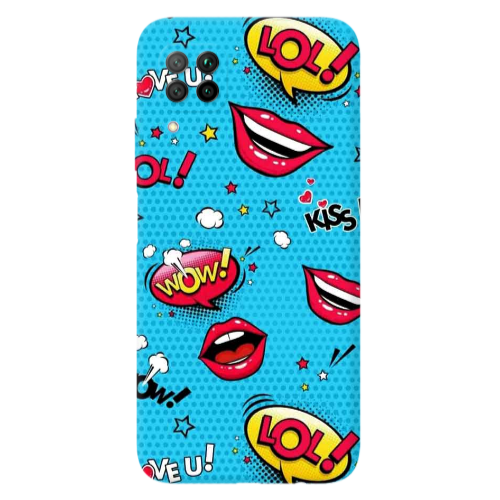 Huawei P40 Lite Sticker Lol desing Transparent Silicone TPU Θήκη