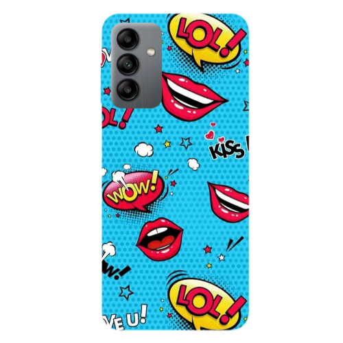 Samsung A13 5G Sticker Lol desing Transparent Silicone TPU Θήκη
