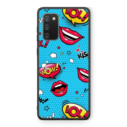 Samsung A02s Sticker Lol desing Black Glossy Θήκη