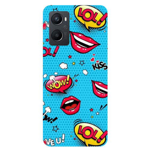 Oppo A 96 Sticker Lol desing Transparent Silicone TPU Θήκη