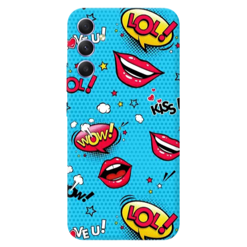 Samsung A16 Sticker Lol desing Transparent Silicone TPU Θήκη