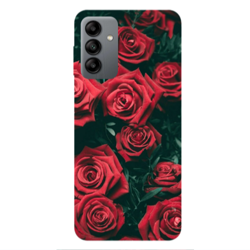 Samsung A13 5G Red Roses Transparent Silicone TPU Θήκη