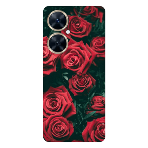 Huawei Nova 11i Red Roses Transparent Silicone TPU Θήκη