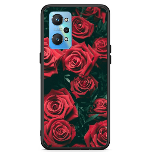 Realme Gt Neo 2 Red Roses Black Glossy Θήκη