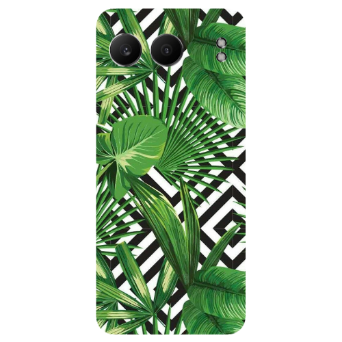 Oneplus Nord 4 Green Laves arrow Transparent Silicone TPU Θήκη