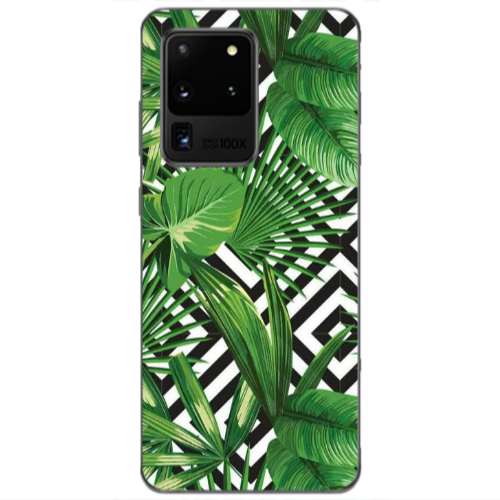 Samsung S20 Ultra Green Laves arrow Transparent Silicone TPU Θήκη