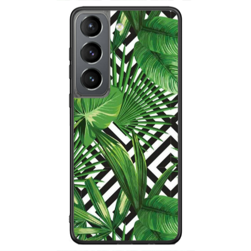 Samsung S21 Ultra Green Laves arrow Black Glossy Θήκη