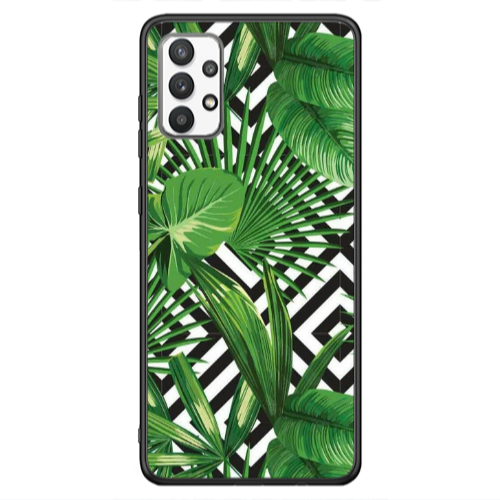 Samsung A13 4G Green Laves arrow Black Glossy Θήκη