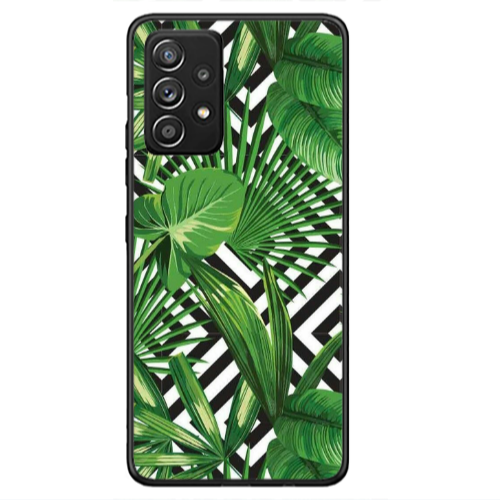 Samsung A53 Green Laves arrow Black Glossy Θήκη