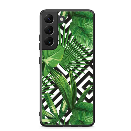 Samsung S22 Plus Green Laves arrow Black Glossy Θήκη