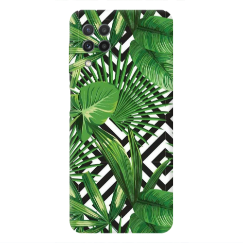 Samsung A22 4G Green Laves arrow Transparent Silicone TPU Θήκη