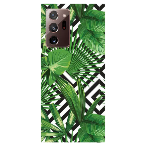 Samsung Note 20 Ultra Green Laves arrow Transparent Silicone TPU Θήκη