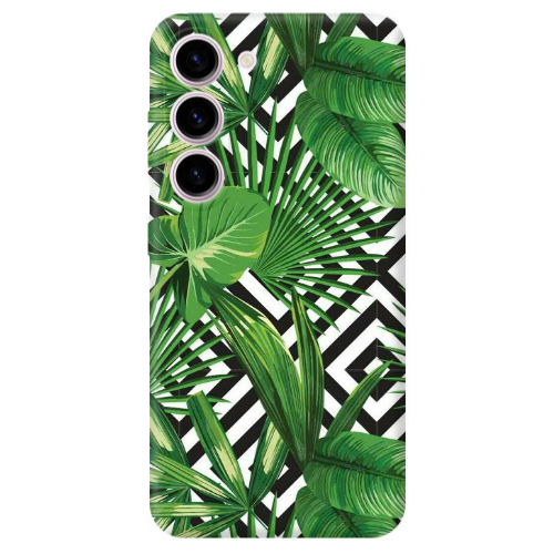 Samsung S23 Green Laves arrow Transparent Silicone TPU Θήκη