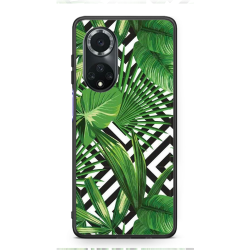 Huawei Nova 9 Green Laves arrow Black Glossy Θήκη
