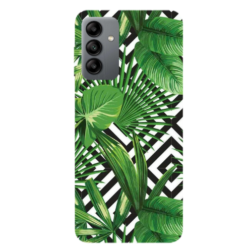 Samsung A13 5G Green Laves arrow Transparent Silicone TPU Θήκη