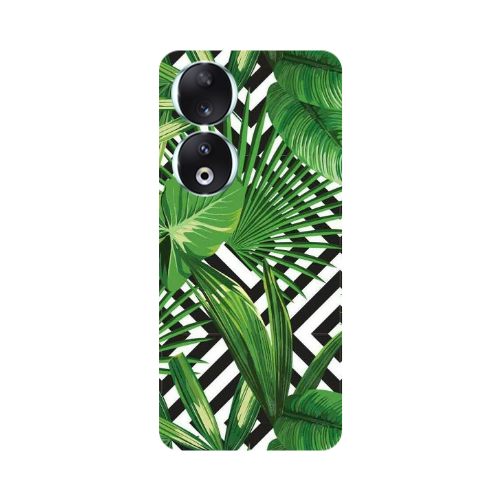 Honor 90 5G Green Laves arrow Transparent Silicone TPU Θήκη