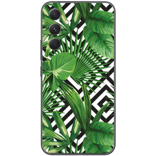 Samsung Galaxy A25 Green Laves arrow Transparent Silicone TPU Θήκη