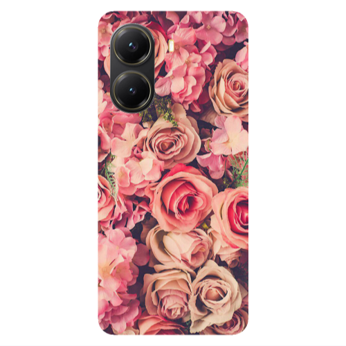 Xiaomi Poco X7 Pro Bud Roses Transparent Silicone TPU Θήκη