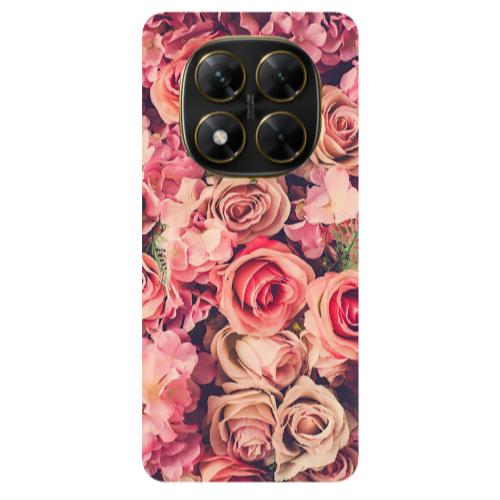 Xiaomi Poco X7 Bud Roses Transparent Silicone TPU Θήκη