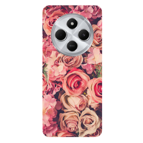 Xiaomi Redmi 14c Bud Roses Transparent Silicone TPU Θήκη