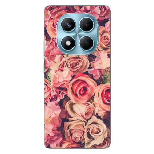 Xiaomi Redmi Note 14 Pro Bud Roses Transparent Silicone TPU Θήκη
