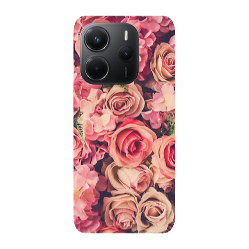 Xiaomi Redmi Note 14 Bud Roses Transparent Silicone TPU Θήκη