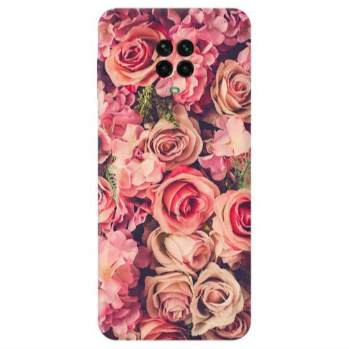 Xiaomi Redmi Note 9S Bud Roses Transparent Silicone TPU Θήκη