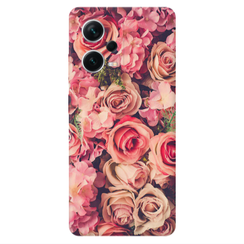 Xiaomi Redmi Note 12 5G Bud Roses Transparent Silicone TPU Θήκη