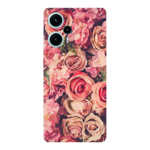 Xiaomi Poco F5 Bud Roses Transparent Silicone TPU Θήκη