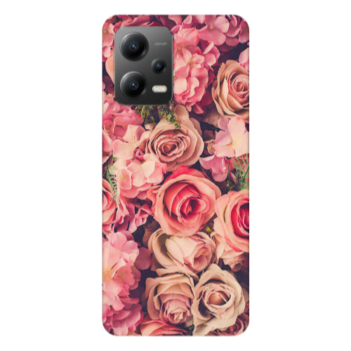 Xiaomi Poco X5 Bud Roses Transparent Silicone TPU Θήκη
